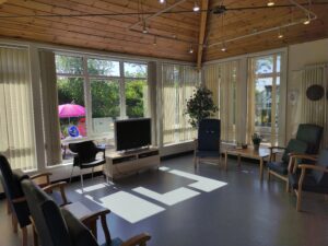 Bright sunroom